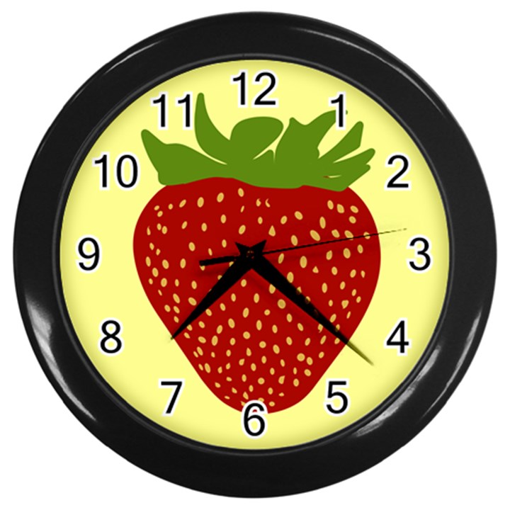 Nature Deserts Objects Isolated Wall Clocks (Black)