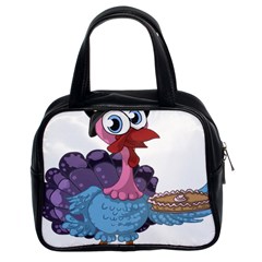 Turkey Animal Pie Tongue Feathers Classic Handbags (2 Sides) by Nexatart