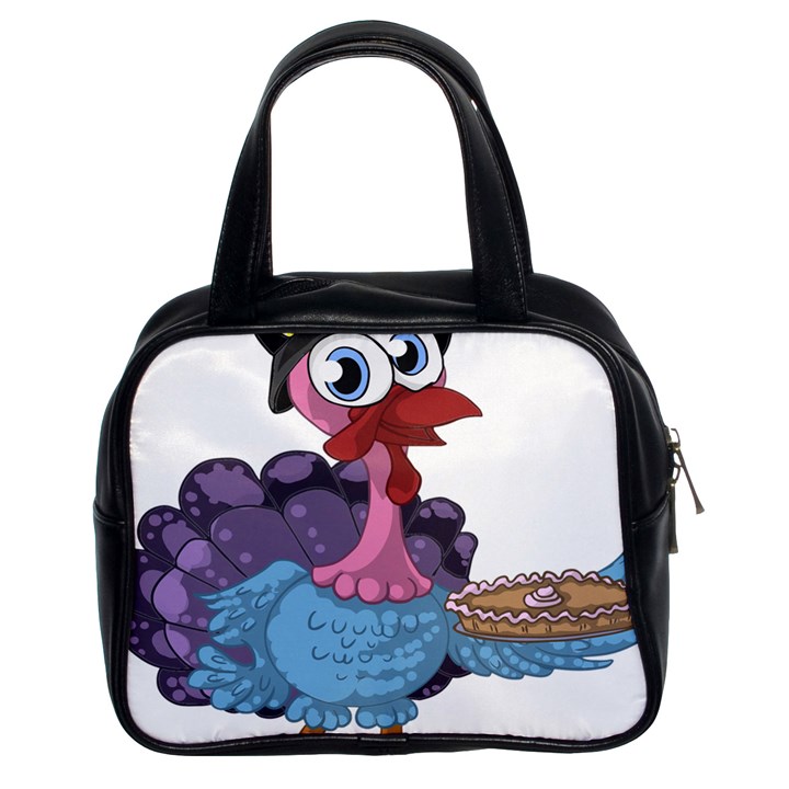 Turkey Animal Pie Tongue Feathers Classic Handbags (2 Sides)