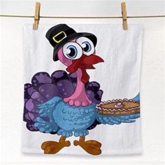 Turkey Animal Pie Tongue Feathers Face Towel by Nexatart