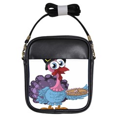 Turkey Animal Pie Tongue Feathers Girls Sling Bags by Nexatart