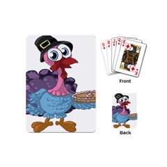 Turkey Animal Pie Tongue Feathers Playing Cards (mini)  by Nexatart