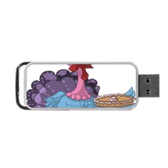 Turkey Animal Pie Tongue Feathers Portable Usb Flash (one Side) by Nexatart