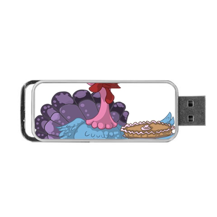 Turkey Animal Pie Tongue Feathers Portable USB Flash (One Side)