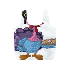 Turkey Animal Pie Tongue Feathers Full Print Recycle Bags (s)  by Nexatart