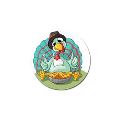 Pie Turkey Eating Fork Knife Hat Golf Ball Marker