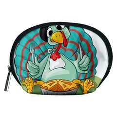 Pie Turkey Eating Fork Knife Hat Accessory Pouches (Medium) 