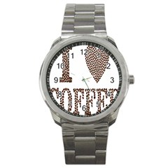 Love Heart Romance Passion Sport Metal Watch by Nexatart