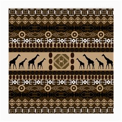 Giraffe African Vector Pattern Medium Glasses Cloth by BangZart