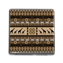 Giraffe African Vector Pattern Memory Card Reader (square) by BangZart