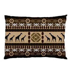 Giraffe African Vector Pattern Pillow Case (two Sides) by BangZart