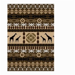 Giraffe African Vector Pattern Small Garden Flag (two Sides) by BangZart