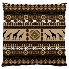 Giraffe African Vector Pattern Large Cushion Case (one Side) by BangZart