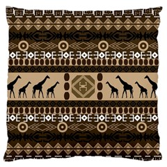 Giraffe African Vector Pattern Standard Flano Cushion Case (one Side) by BangZart