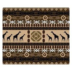 Giraffe African Vector Pattern Double Sided Flano Blanket (small)  by BangZart