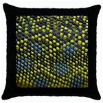 Lizard Animal Skin Throw Pillow Case (Black) Front