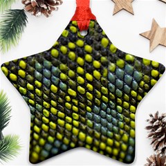 Lizard Animal Skin Star Ornament (two Sides) by BangZart