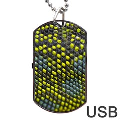 Lizard Animal Skin Dog Tag Usb Flash (two Sides) by BangZart