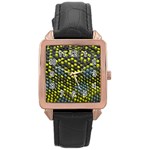 Lizard Animal Skin Rose Gold Leather Watch  Front