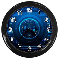 Technology Dashboard Wall Clocks (black) by BangZart