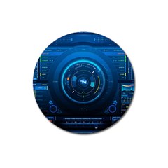 Technology Dashboard Magnet 3  (round) by BangZart