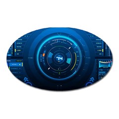 Technology Dashboard Oval Magnet