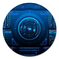 Technology Dashboard Magnet 5  (round) by BangZart