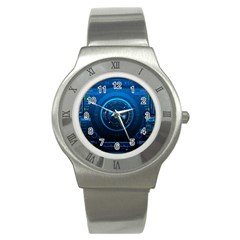 Technology Dashboard Stainless Steel Watch by BangZart