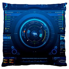 Technology Dashboard Large Cushion Case (two Sides) by BangZart