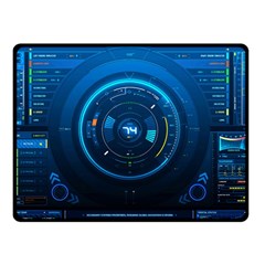 Technology Dashboard Double Sided Fleece Blanket (small) 