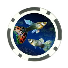 Marine Fishes Poker Chip Card Guard by BangZart