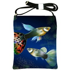 Marine Fishes Shoulder Sling Bags by BangZart