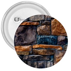 Brick Wall Pattern 3  Buttons by BangZart