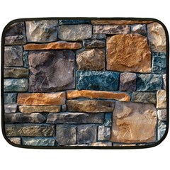 Brick Wall Pattern Fleece Blanket (mini) by BangZart