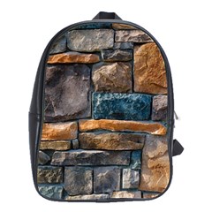 Brick Wall Pattern School Bags(large)  by BangZart