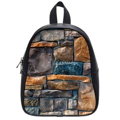 Brick Wall Pattern School Bags (small)  by BangZart