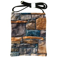 Brick Wall Pattern Shoulder Sling Bags by BangZart