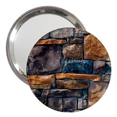 Brick Wall Pattern 3  Handbag Mirrors by BangZart