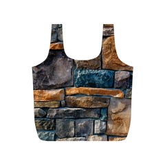 Brick Wall Pattern Full Print Recycle Bags (s)  by BangZart