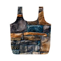 Brick Wall Pattern Full Print Recycle Bags (m)  by BangZart