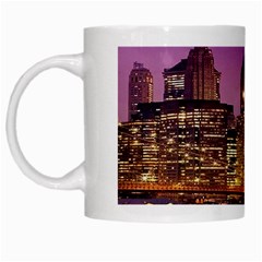 City Night White Mugs by BangZart