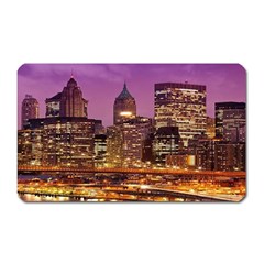 City Night Magnet (rectangular) by BangZart