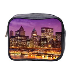 City Night Mini Toiletries Bag 2-side by BangZart