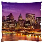 City Night Standard Flano Cushion Case (One Side) Front