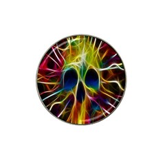 Skulls Multicolor Fractalius Colors Colorful Hat Clip Ball Marker (4 Pack)