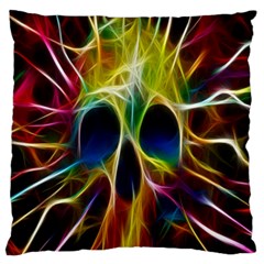 Skulls Multicolor Fractalius Colors Colorful Standard Flano Cushion Case (two Sides) by BangZart