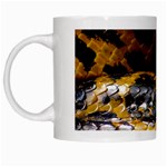 Textures Snake Skin Patterns White Mugs Left