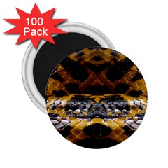 Textures Snake Skin Patterns 2 25  Magnets (100 Pack) 