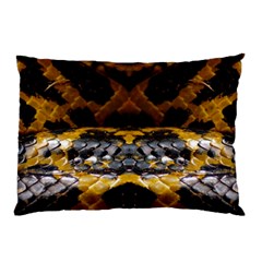 Textures Snake Skin Patterns Pillow Case (two Sides) by BangZart