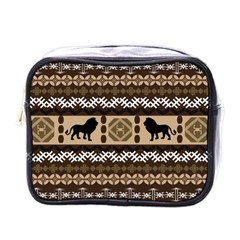 Lion African Vector Pattern Mini Toiletries Bags by BangZart